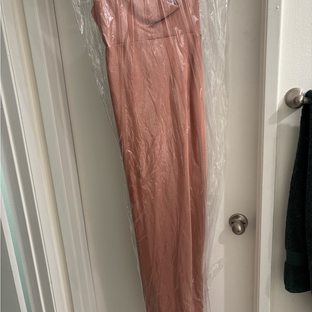 Fame and Partners Strappy Draped Gown